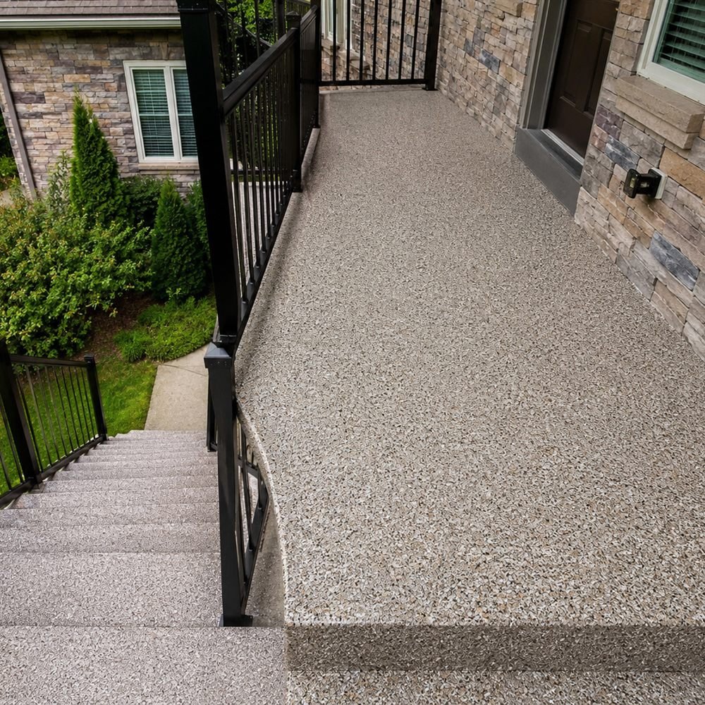 Plancher époxy Balcon extérieur à Beaconsfield